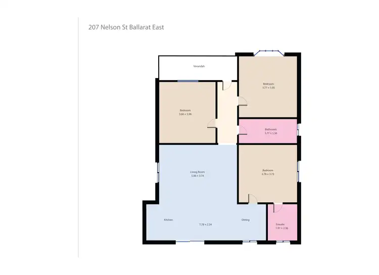 Floorplan of Homely house listing, 207 Nelson Street, Ballarat East VIC 3350