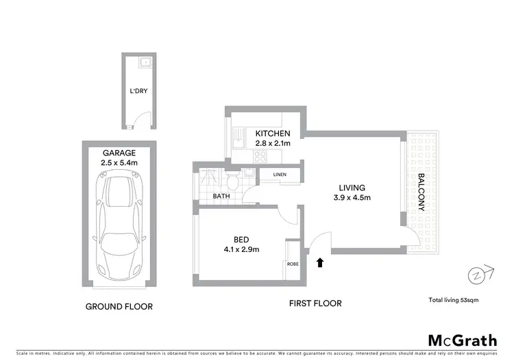 Floorplan of Homely apartment listing, 8/13 Harvard Street, Gladesville NSW 2111