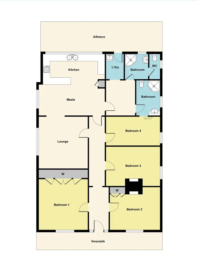 Floorplan of Homely house listing, 6 Argyle Road, Maryborough VIC 3465