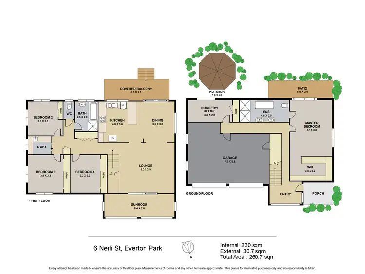 Floorplan of Homely house listing, 6 Nerli Street, Everton Park QLD 4053