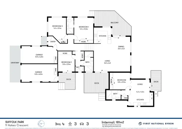 Floorplan of Homely house listing, 9 Hakea Crescent, Suffolk Park NSW 2481