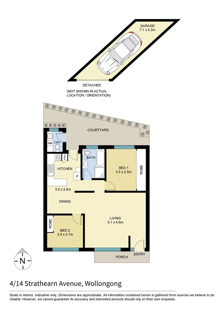 Floorplan of Homely villa listing, 4/14 Strathearn Avenue, Wollongong NSW 2500