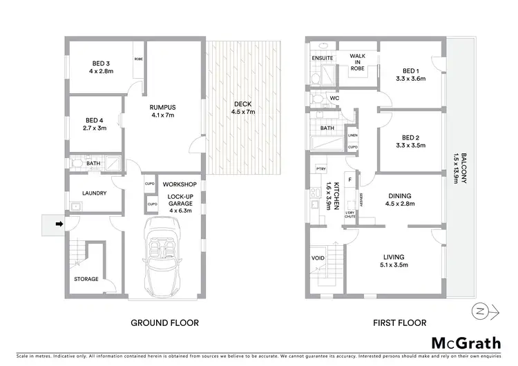 Floorplan of Homely house listing, 2/14 Bindel Place, Aranda ACT 2614