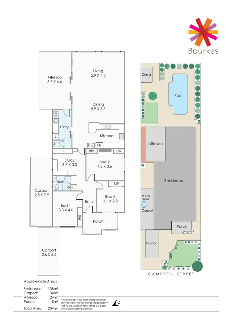 Floorplan of Homely house listing, 8 Campbell Street, Kensington WA 6151
