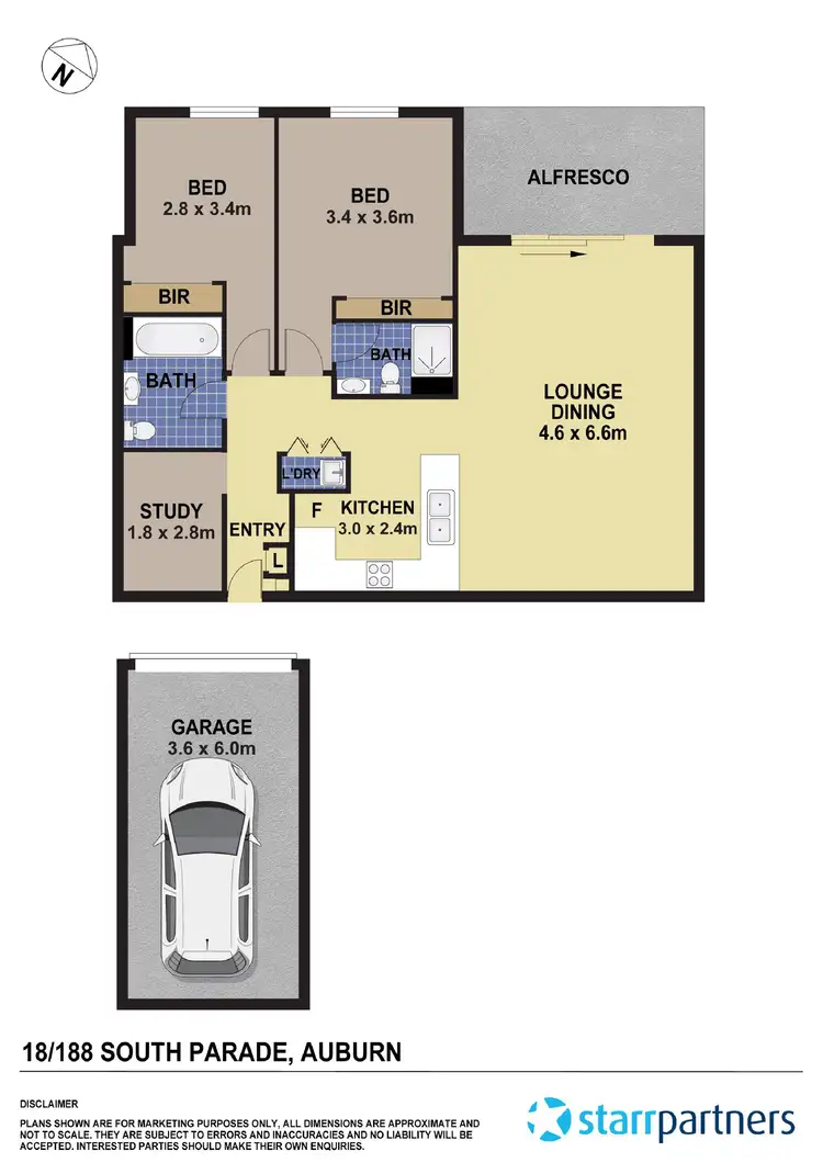 Floorplan of Homely apartment listing, 18/188 South Parade, Auburn NSW 2144