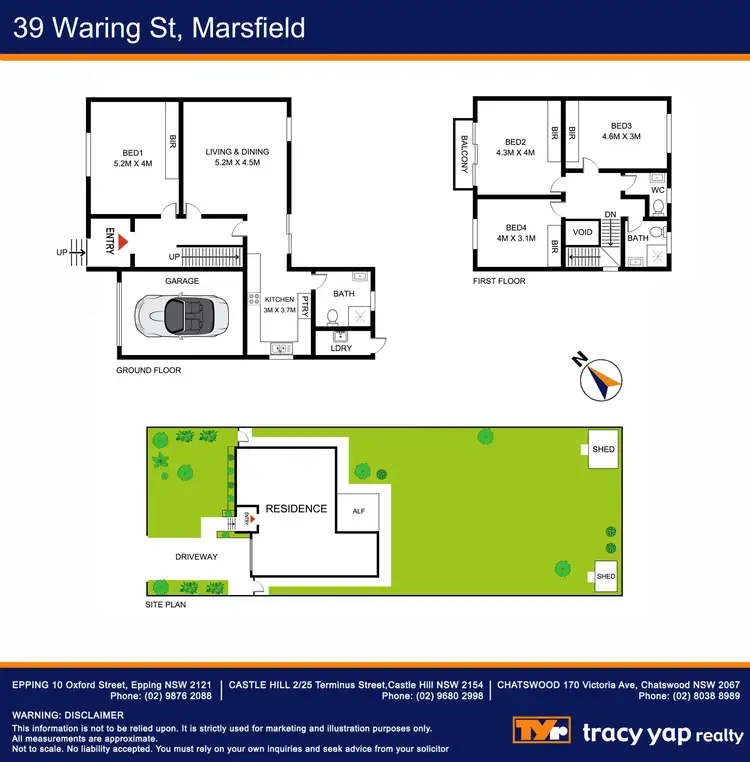 Floorplan of Homely house listing, 39 Waring Street, Marsfield NSW 2122
