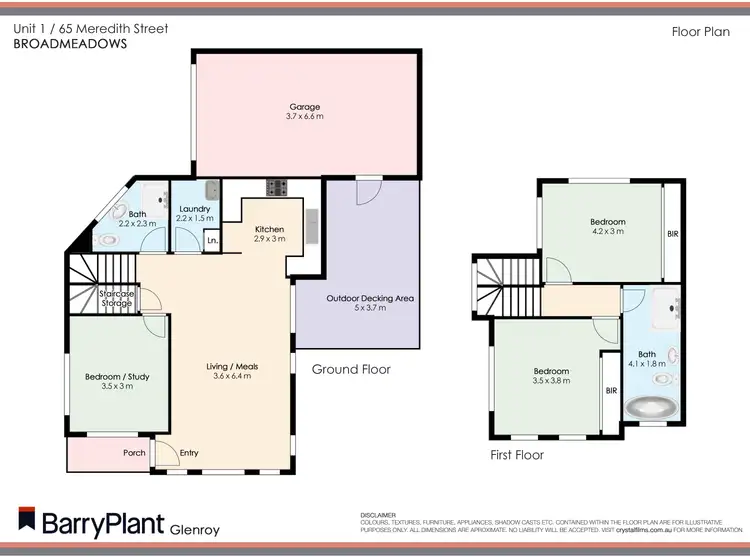 Floorplan of Homely unit listing, 1/65 Meredith Street, Broadmeadows VIC 3047