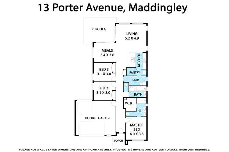 Floorplan of Homely house listing, 13 Porter Avenue, Maddingley VIC 3340