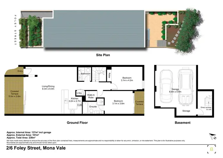 Floorplan of Homely apartment listing, 2/6 Foley Street, Mona Vale NSW 2103