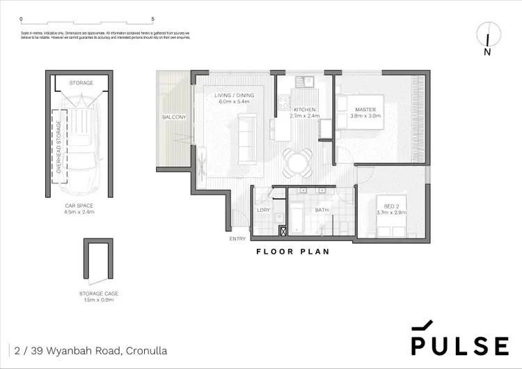 Floorplan of Homely apartment listing, 2/39-41 Wyanbah Road, Cronulla NSW 2230