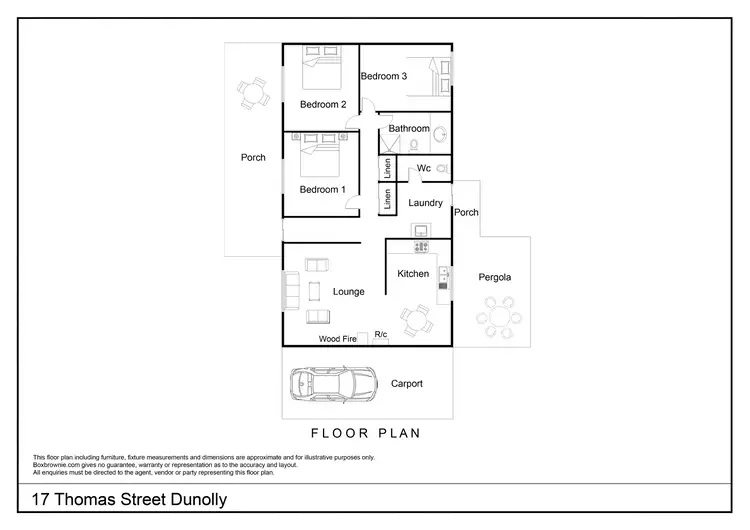 Floorplan of Homely house listing, 17 Thomas Street, Dunolly VIC 3472