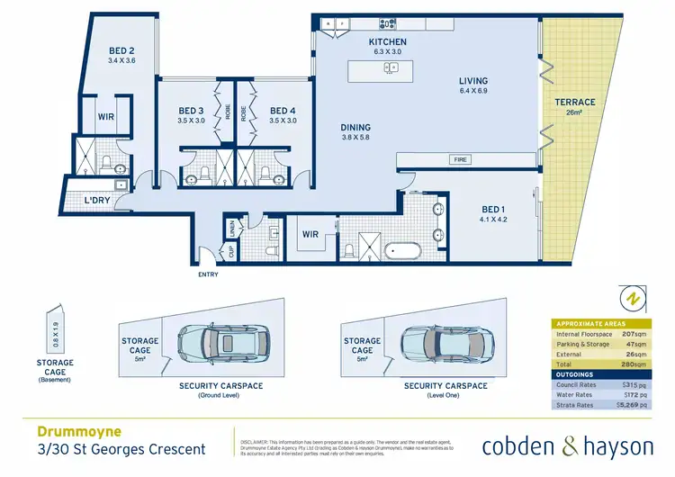 Floorplan of Homely apartment listing, 3/30 St Georges Crescent, Drummoyne NSW 2047