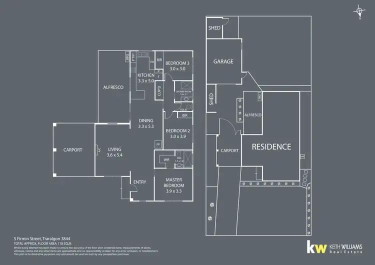 Floorplan of Homely house listing, 5 Firmin Street, Traralgon VIC 3844