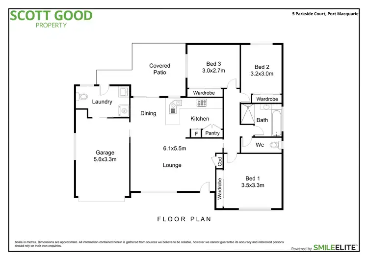 Floorplan of Homely house listing, 5 Parkside Court, Port Macquarie NSW 2444