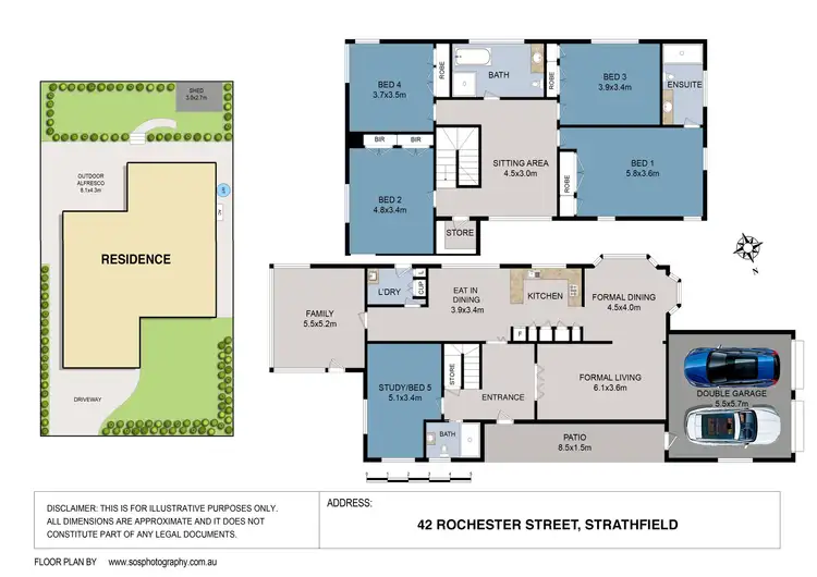 Floorplan of Homely house listing, 42 Rochester Street, Strathfield NSW 2135