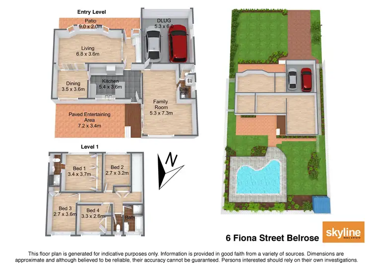 Floorplan of Homely house listing, 6 Fiona Street, Belrose NSW 2085