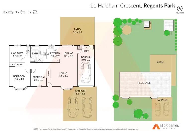Floorplan of Homely house listing, 11 Haldham Crescent, Regents Park QLD 4118