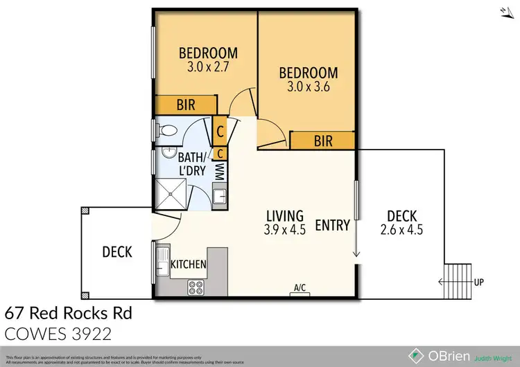 Floorplan of Homely house listing, 67 Red Rocks Road, Cowes VIC 3922