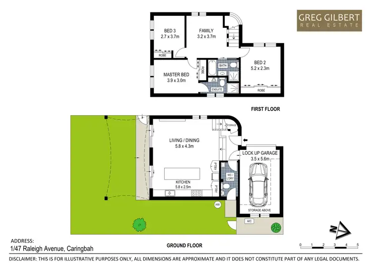 Floorplan of Homely townhouse listing, 1/47 Raleigh Ave, Caringbah NSW 2229