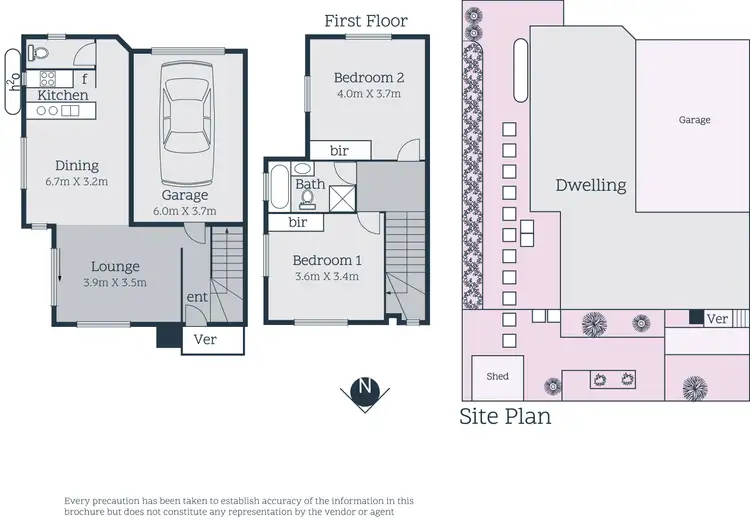 Floorplan of Homely townhouse listing, 4/90 Watsonia Road, Watsonia VIC 3087