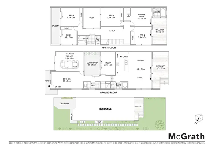 Floorplan of Homely semi-detached listing, 75 Brush Road, West Ryde NSW 2114