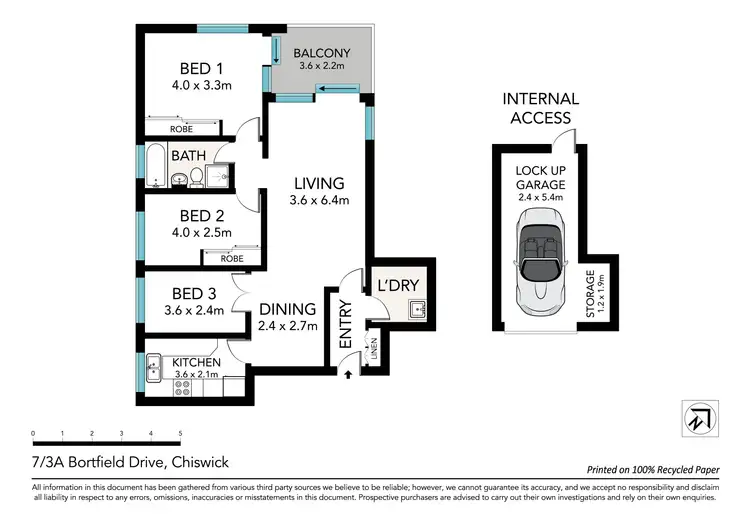 Floorplan of Homely apartment listing, 7/3A Bortfield Drive, Chiswick NSW 2046