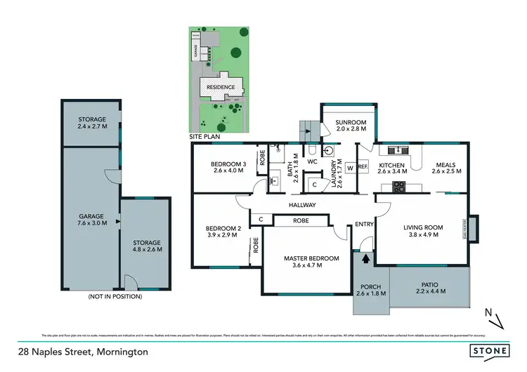 Floorplan of Homely house listing, 28 Naples Street, Mornington VIC 3931