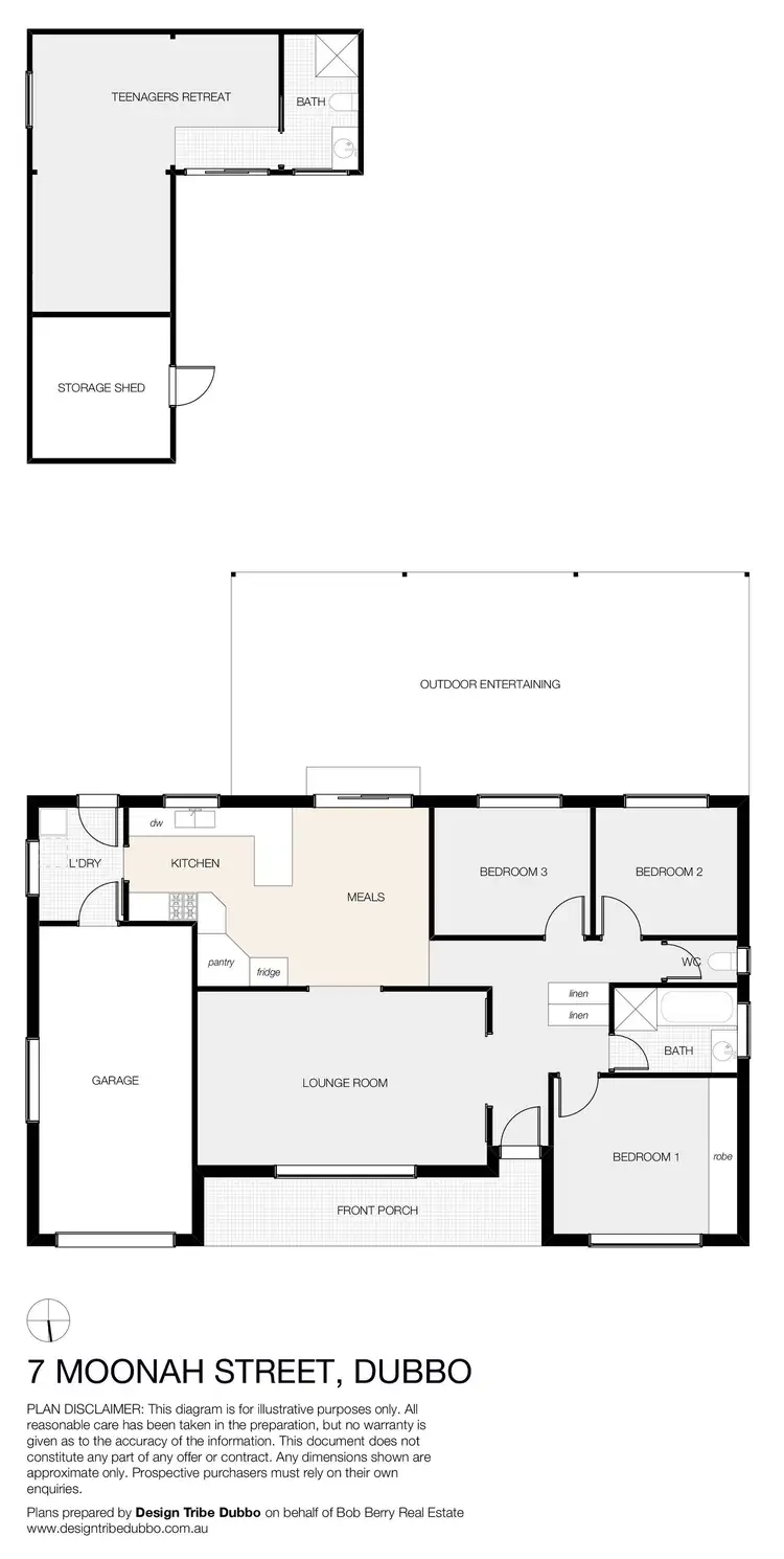 Floorplan of Homely house listing, 7 Moonah Street, Dubbo NSW 2830