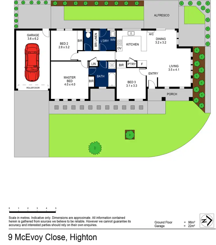 Floorplan of Homely house listing, 9 McEvoy Close, Highton VIC 3216