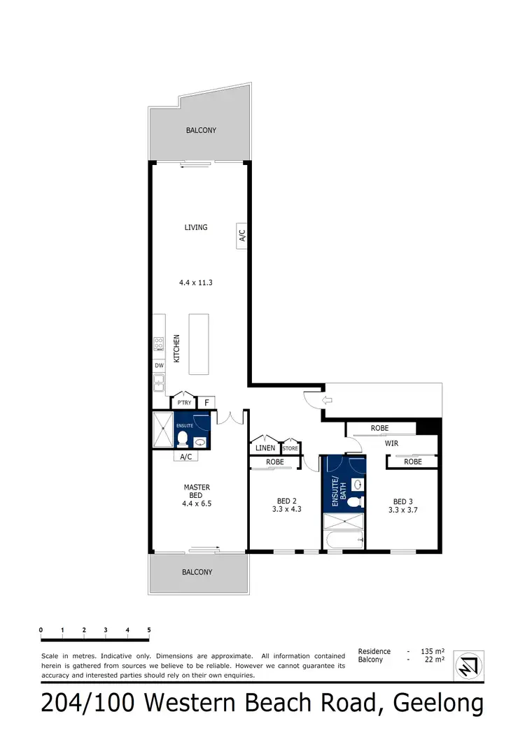 Floorplan of Homely apartment listing, 204/100 Western Beach Road, Geelong VIC 3220