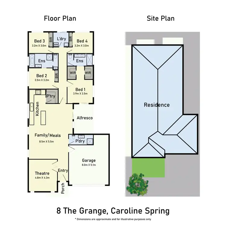 Floorplan of Homely house listing, 8 The Grange, Caroline Springs VIC 3023
