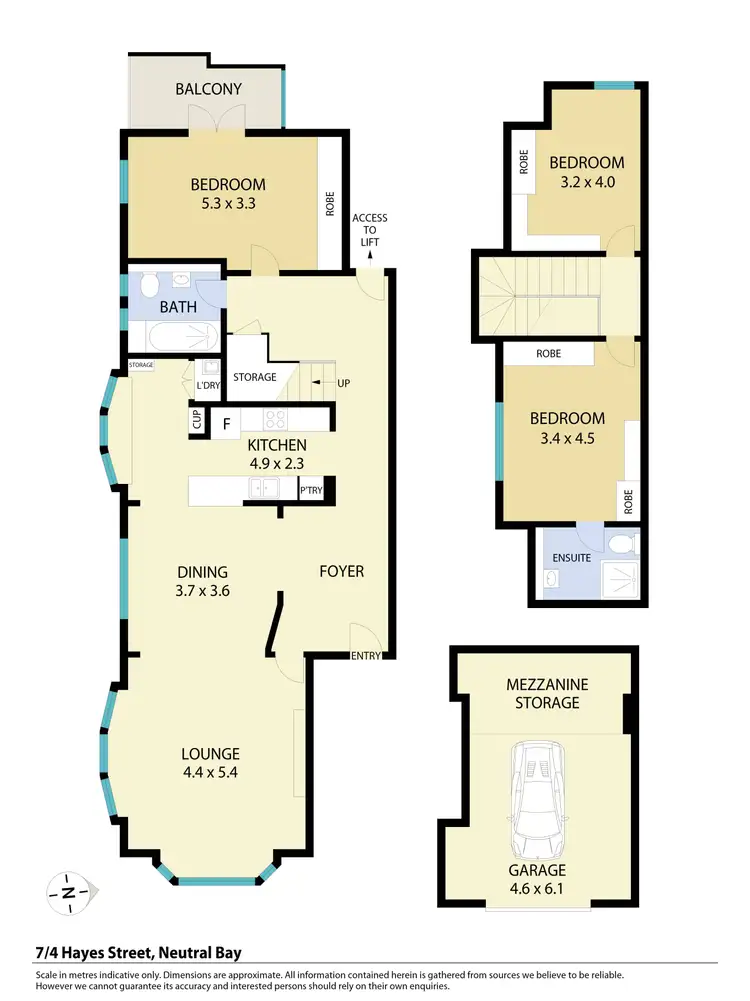 Floorplan of Homely apartment listing, 7/4 Hayes Street, Neutral Bay NSW 2089