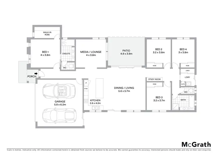 Floorplan of Homely house listing, 37 Bilbao Place, Bushland Beach QLD 4818