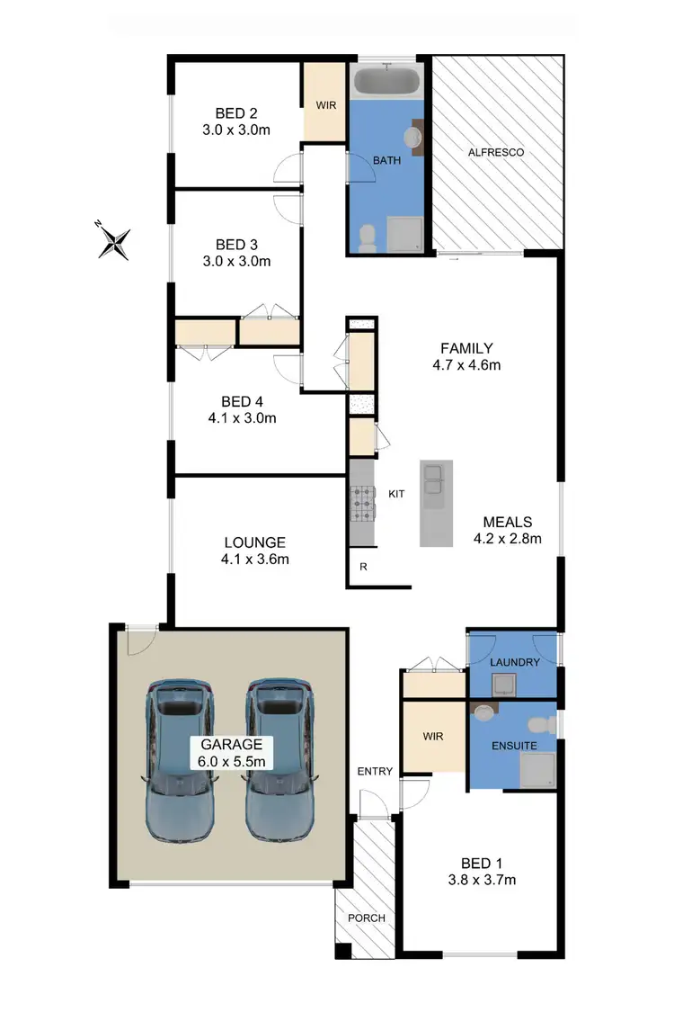 Floorplan of Homely house listing, 30 Golders Crescent, Wyndham Vale VIC 3024