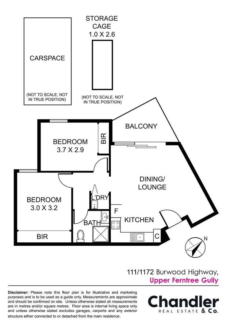 Floorplan of Homely apartment listing, 111/1172 Burwood Highway, Upper Ferntree Gully VIC 3156
