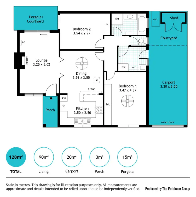 Floorplan of Homely unit listing, 1/8 Grosvenor Street, Glandore SA 5037