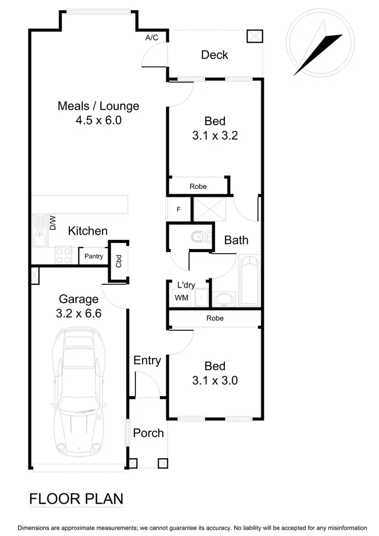 Floorplan of Homely unit listing, 2/105 Mountain Highway, Wantirna VIC 3152