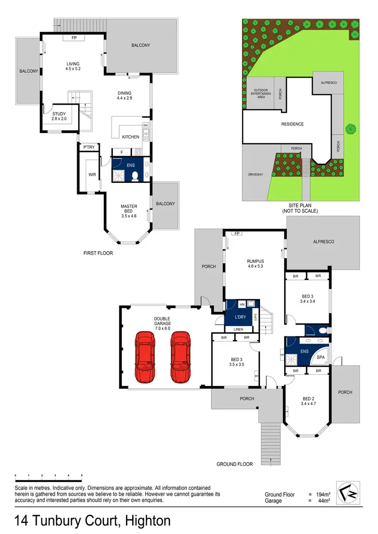 Floorplan of Homely house listing, 14 Tunbury Court, Highton VIC 3216