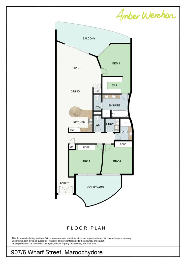 Floorplan of Homely apartment listing, 907/6 Wharf Street, Maroochydore QLD 4558