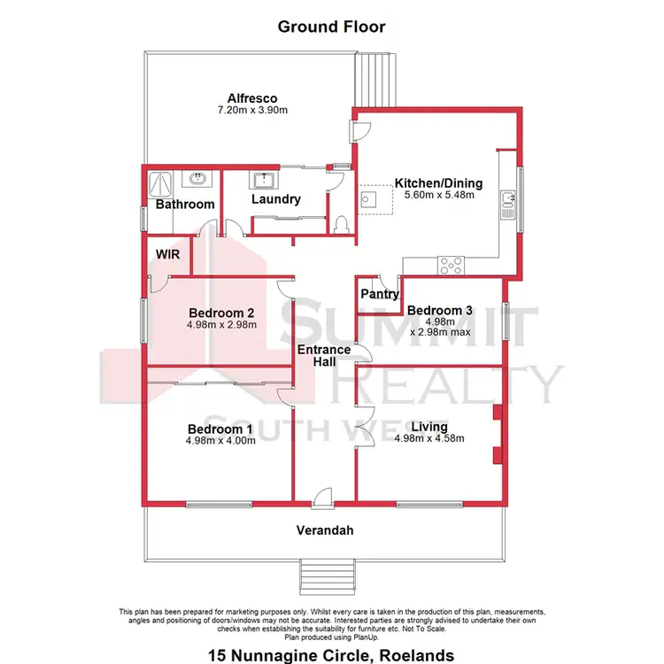 Floorplan of Homely house listing, 15 Nunnagine Circle, Roelands WA 6226