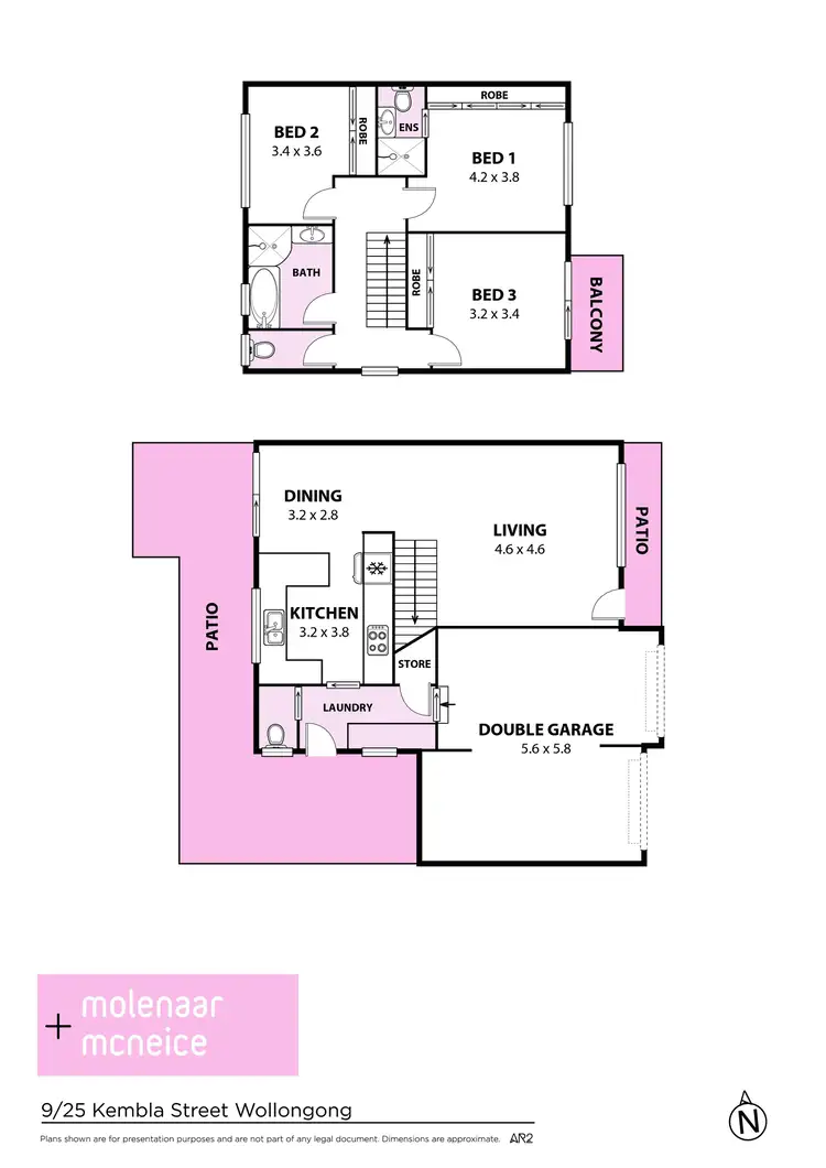 Floorplan of Homely townhouse listing, 9/25 Kembla Street, Wollongong NSW 2500