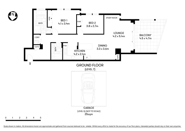Floorplan of Homely apartment listing, 7A/70-72 Alfred Street, Milsons Point NSW 2061