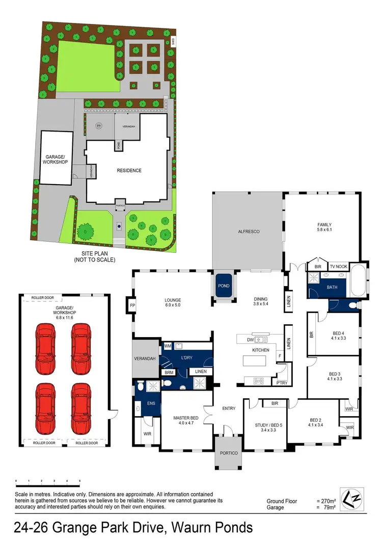 Floorplan of Homely house listing, 24-26 Grange Park Drive, Waurn Ponds VIC 3216