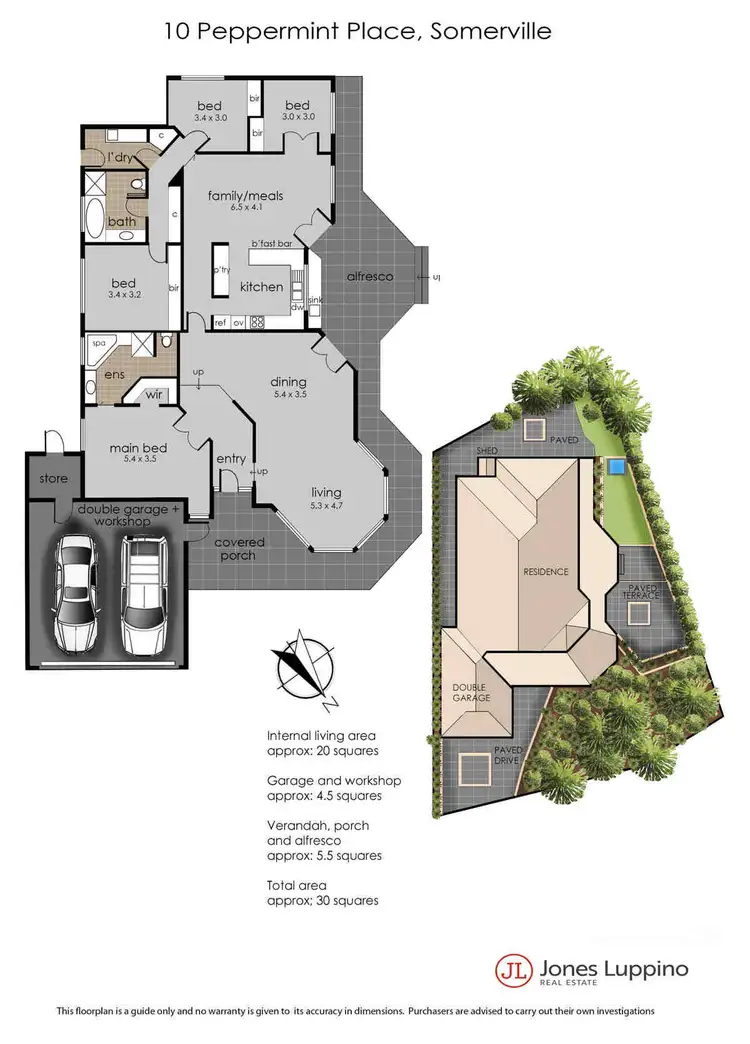 Floorplan of Homely house listing, 10 Peppermint Place, Somerville VIC 3912