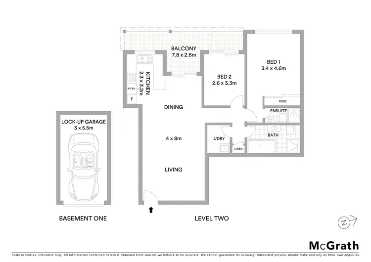 Floorplan of Homely apartment listing, 8/52 Kingsway, Cronulla NSW 2230
