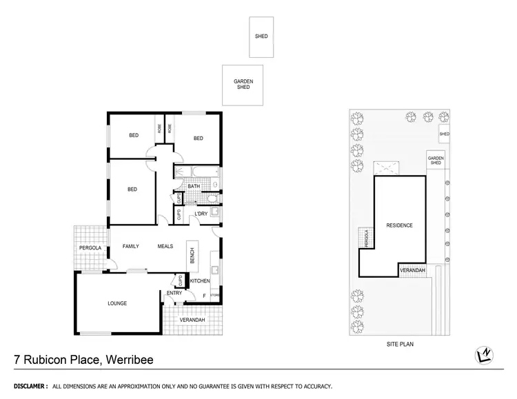 Floorplan of Homely house listing, 7 Rubicon Place, Werribee VIC 3030
