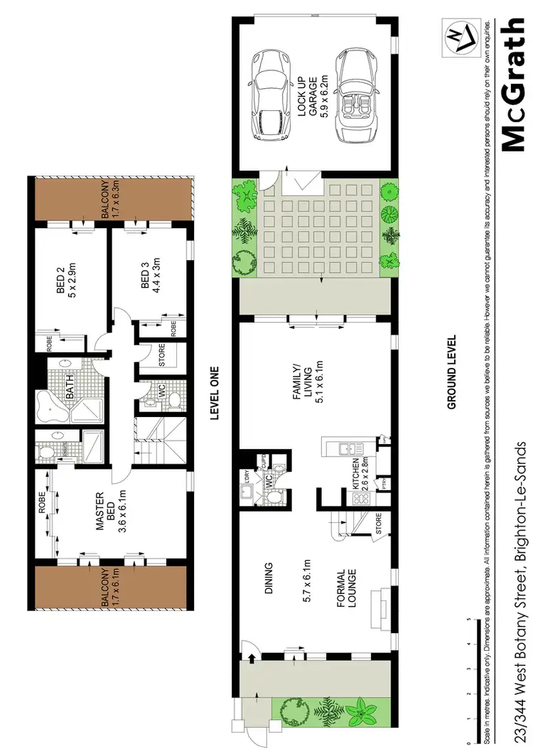 Floorplan of Homely townhouse listing, 17/344 West Botany Street, Brighton-le-sands NSW 2216