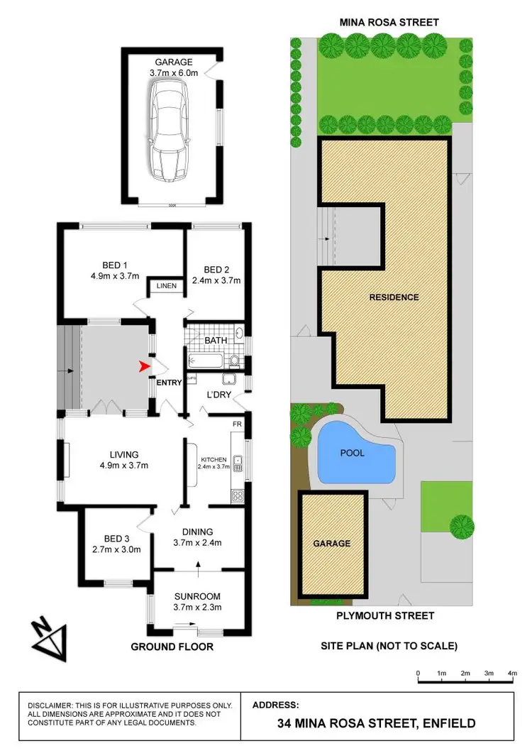 Floorplan of Homely house listing, 34 Mina Rosa Street, Enfield NSW 2136