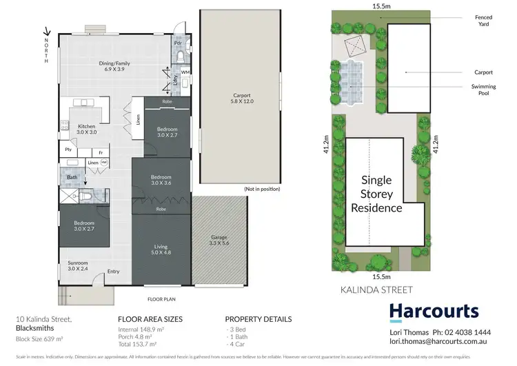 Floorplan of Homely house listing, 10 Kalinda Street, Blacksmiths NSW 2281