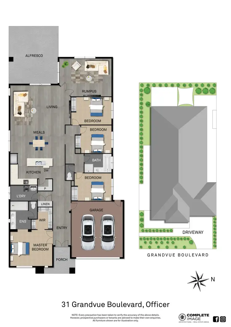 Floorplan of Homely house listing, 31 Grandvue Boulevard, Officer VIC 3809
